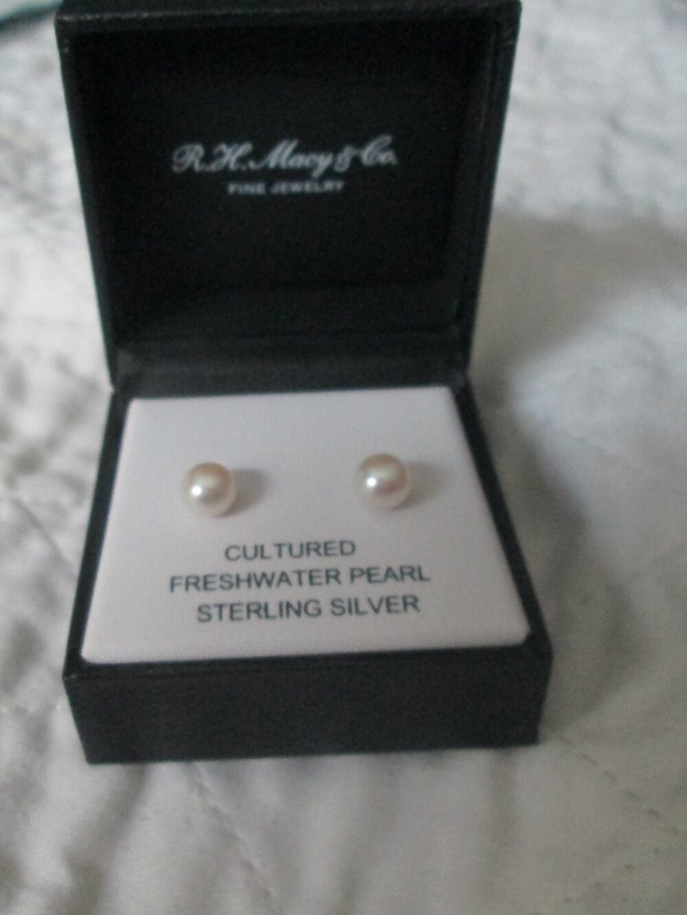 Macy's Pearl Earrings